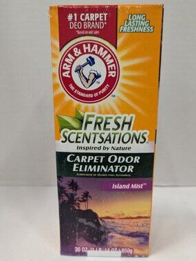 Arm & Hammer Carpet Odor Eliminator – Island Mist, 30oz, Fresh Scent